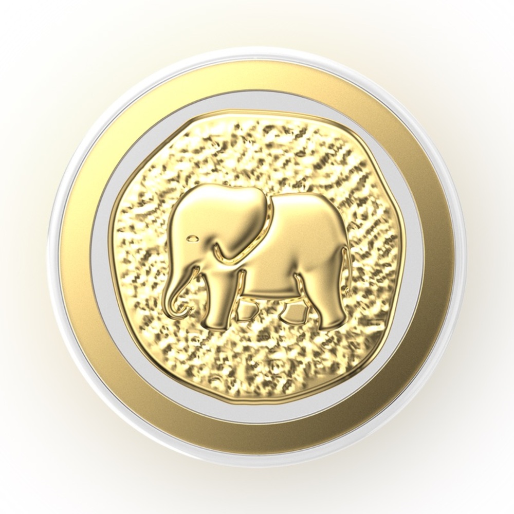Gold Elephant Coin